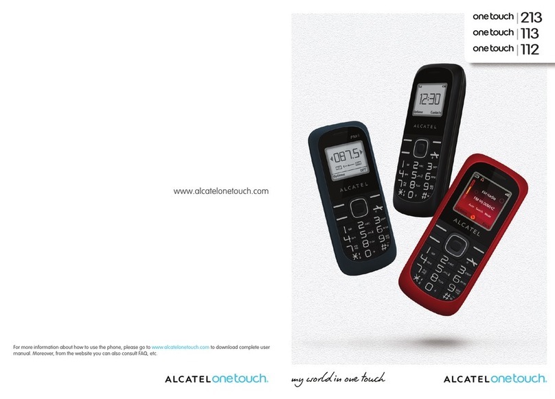 Alcatel One Touch 213 User manual