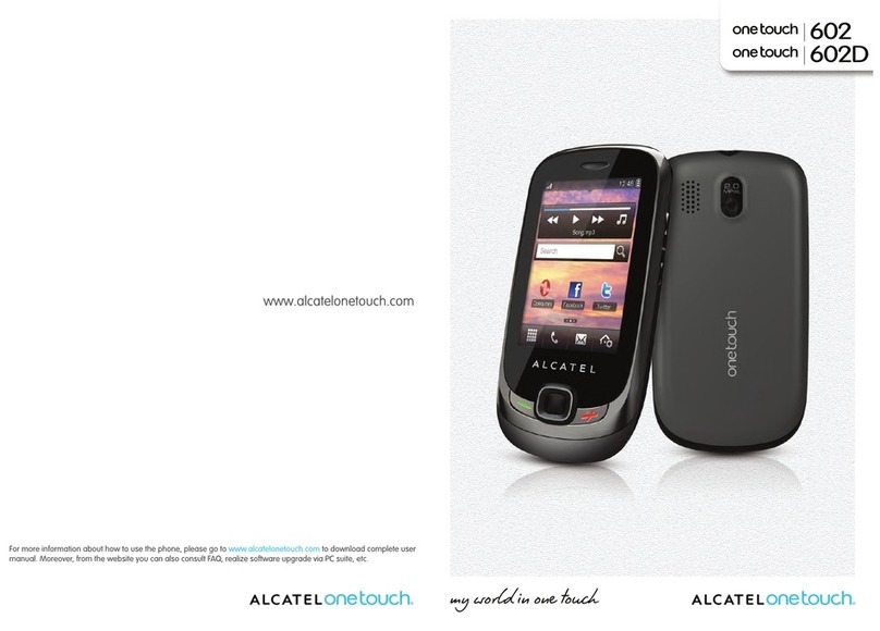 Alcatel One Touch 602 User manual