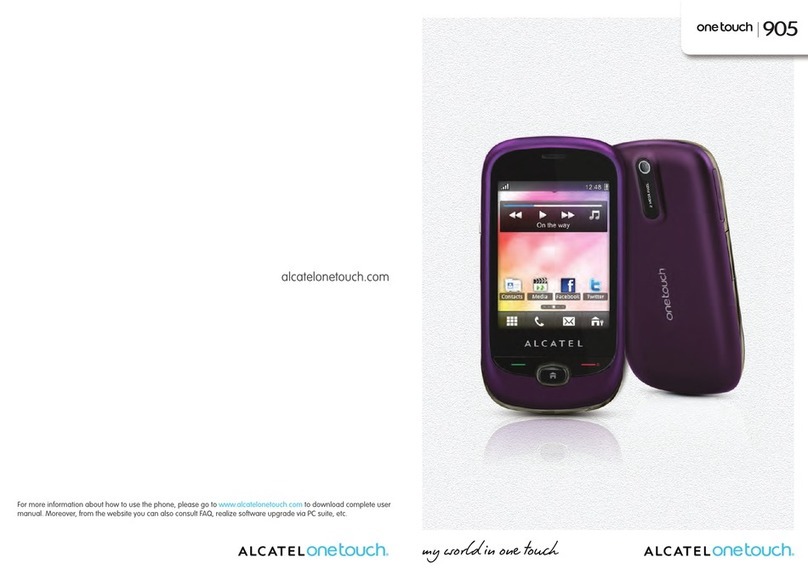 Alcatel One Touch 905 User manual