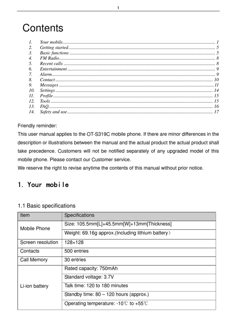Alcatel OT-S319C User manual
