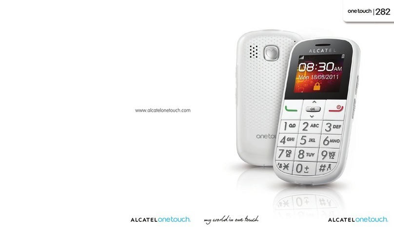 Alcatel One Touch 282 User manual