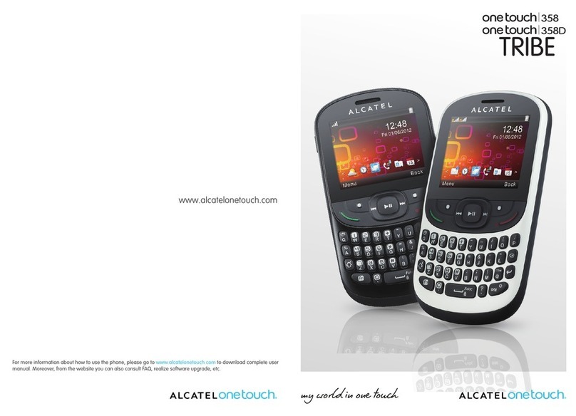 Alcatel One Touch 358D Tribe User manual Alcatel One Touch 358D Tribe User manual