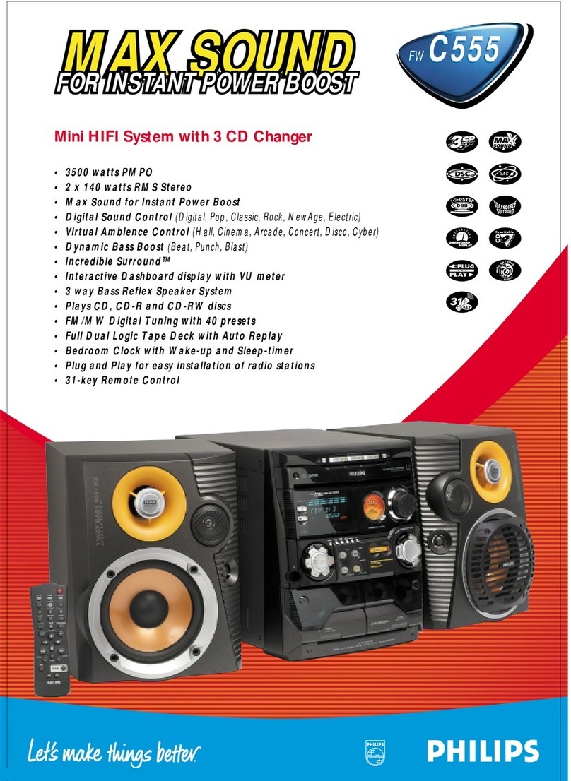 Philips FWC555 User manual