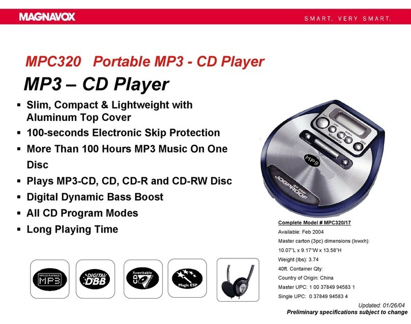 Magnavox MPC320 user manual