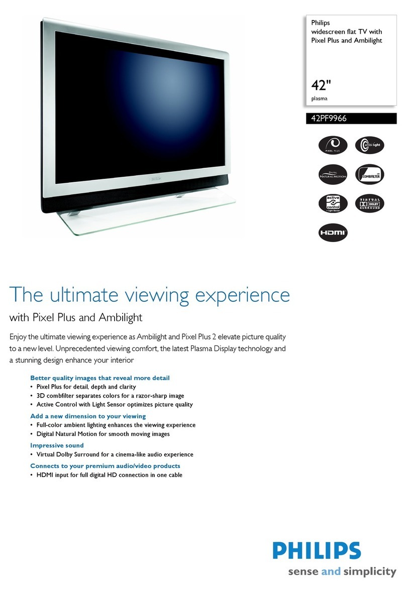 Philips FlatTV 42PF9966 User manual