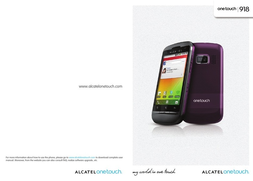 Alcatel OneTouch 918 User manual