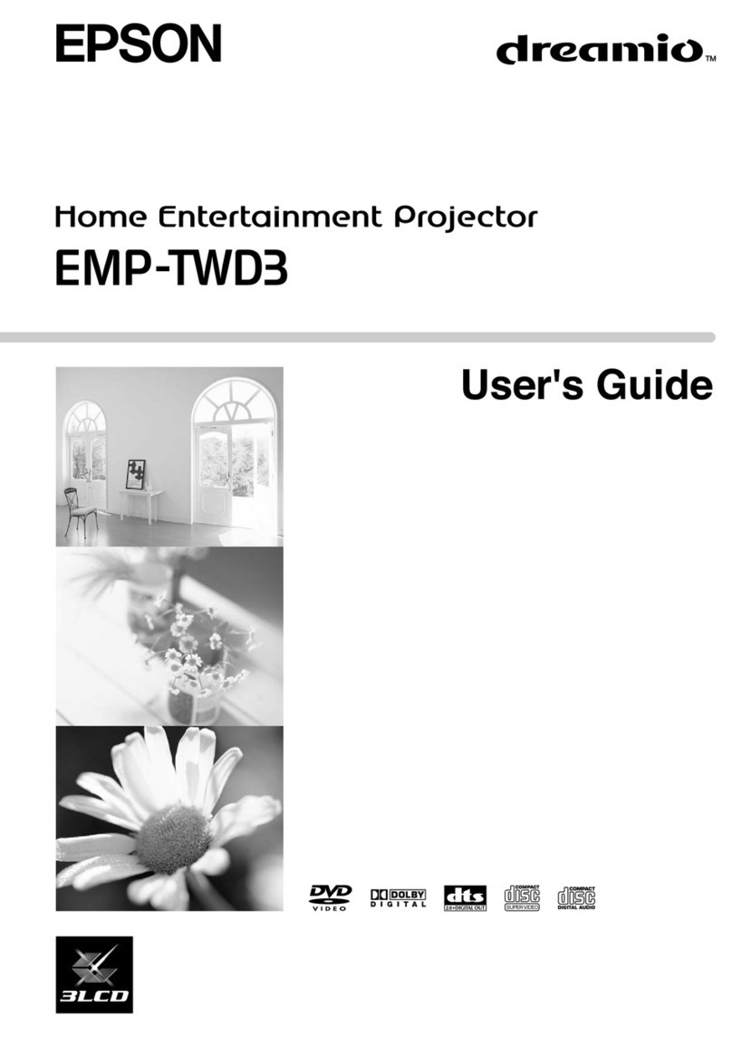 Epson Dreamio EMP-TWD3 User manual