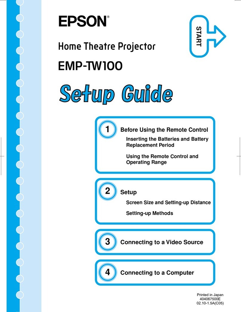 Epson EMP-TW100 User manual