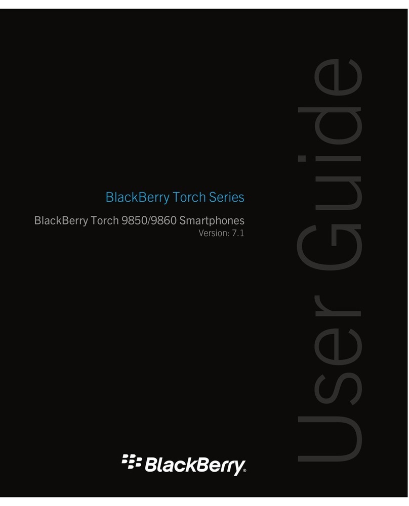 Blackbe;rry Torch 9850 User manual