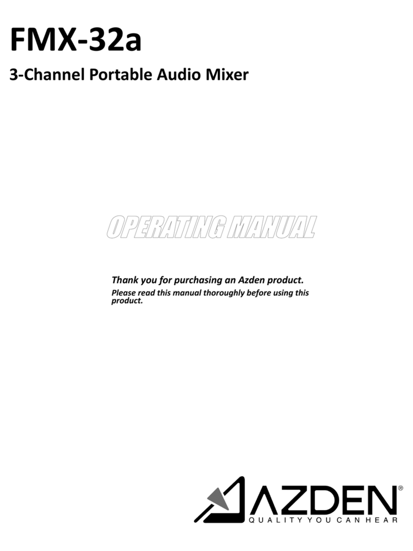 Azden FMX-32a operating manual