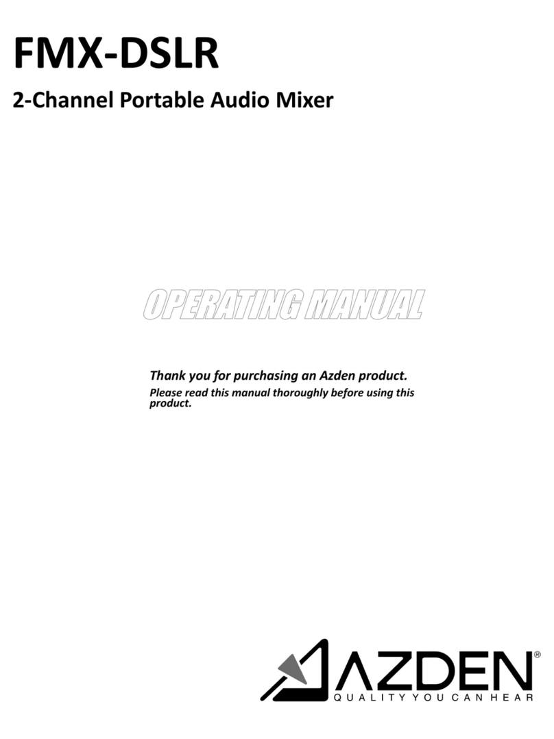 Azden FMX-DSLR operating manual