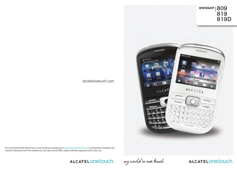 Alcatel One Touch 819 user manual