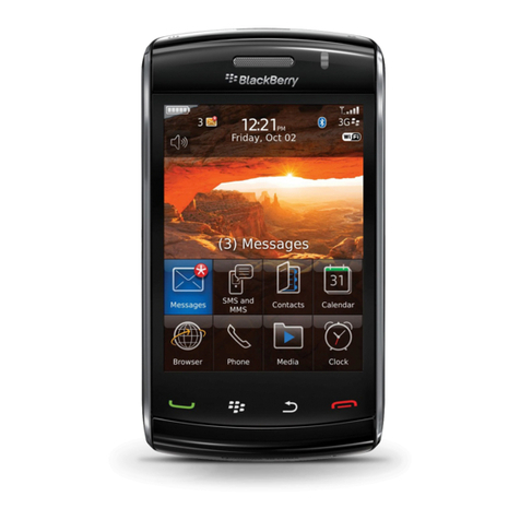 Blackbe;rry Storm2 9550 User manual