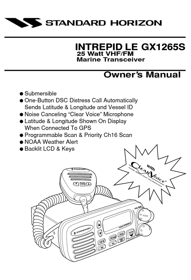 Standard Horizon Intrepid LE GX1265S owner's manual