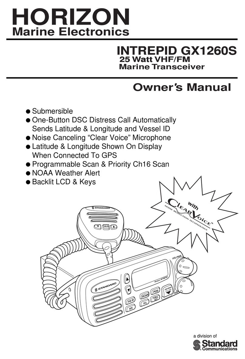 Standard Horizon INTREPID GX1260S User manual