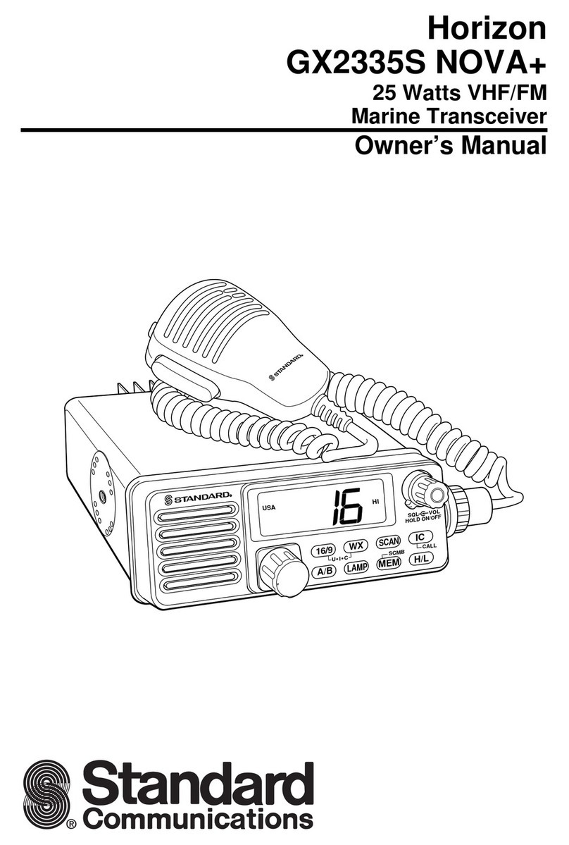 Standard Communications GX2335S NOVA+ owner's manual