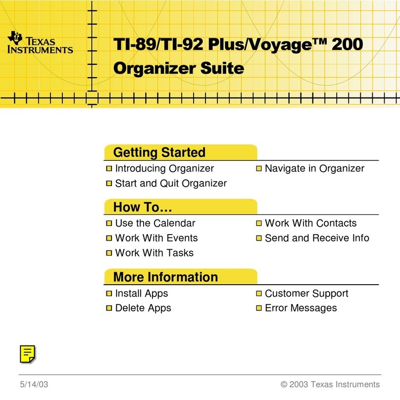 Texas Instruments Voyage 200 Manual