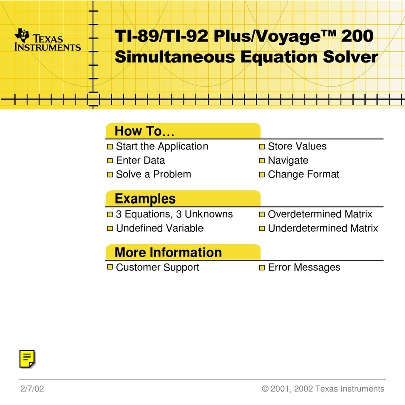 Texas Instruments Voyage 200 Manual Texas Instruments Voyage 200 Manual