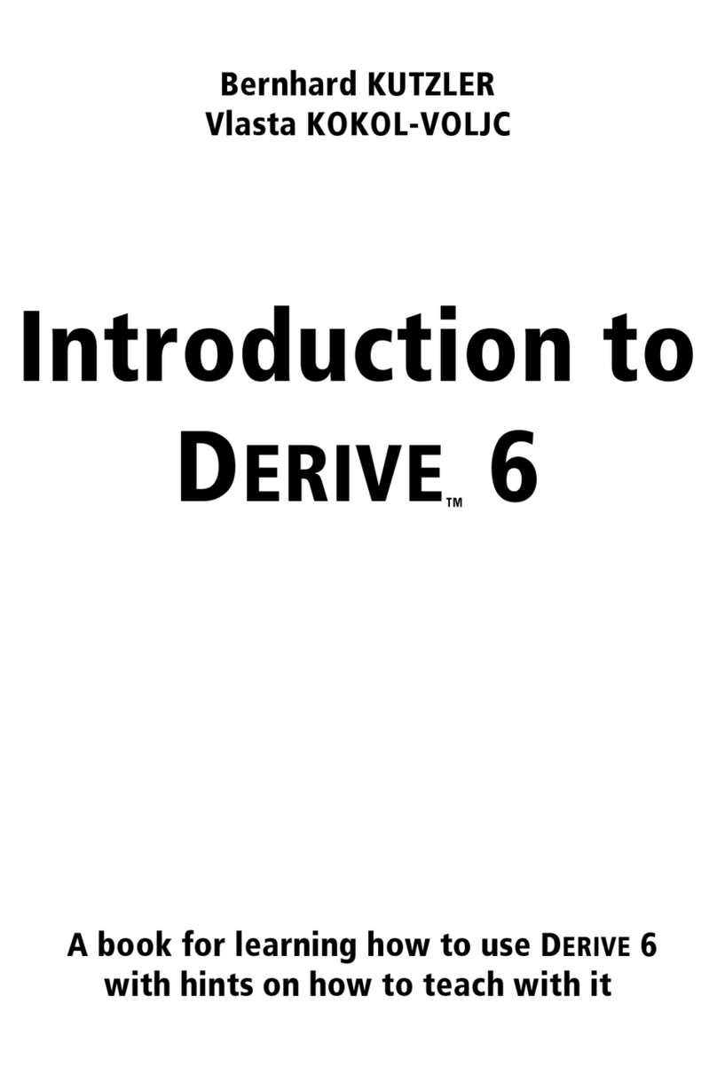Texas Instruments Derive 6 Reference manual