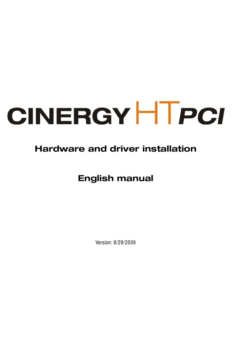 TerraTec Cinergy HT PCI User manual
