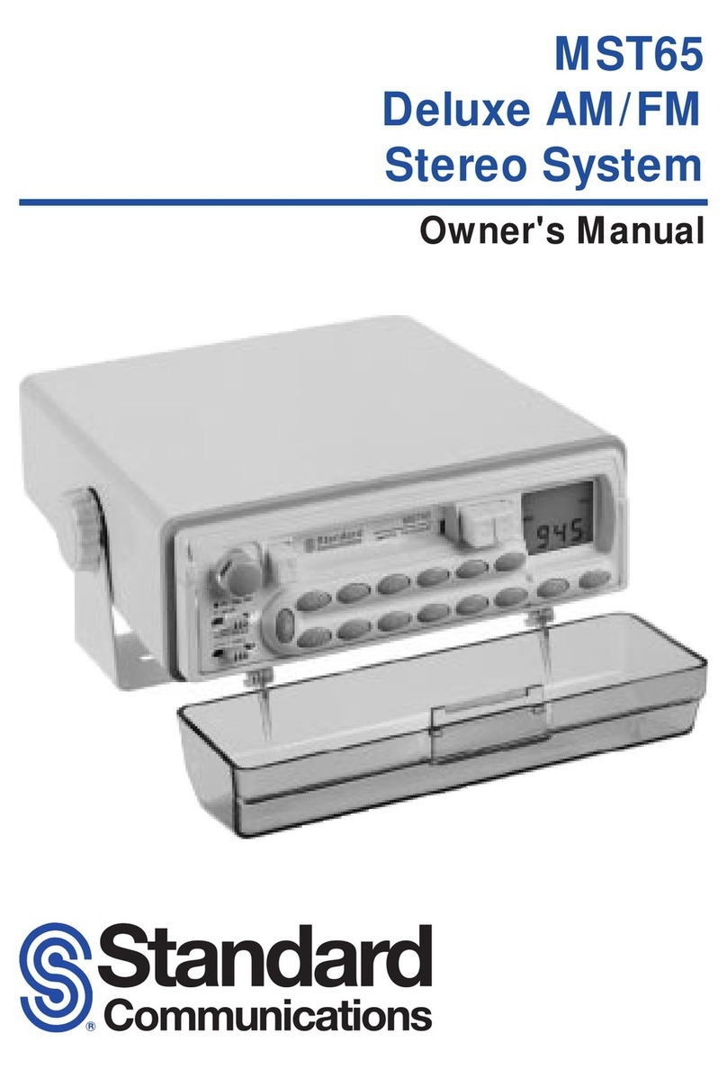 Standard Communications MST65 owner's manual