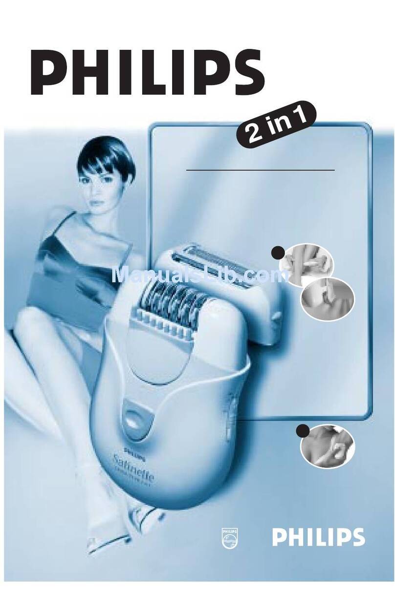 Philips Satinelle Sensitive HP6416 User manual