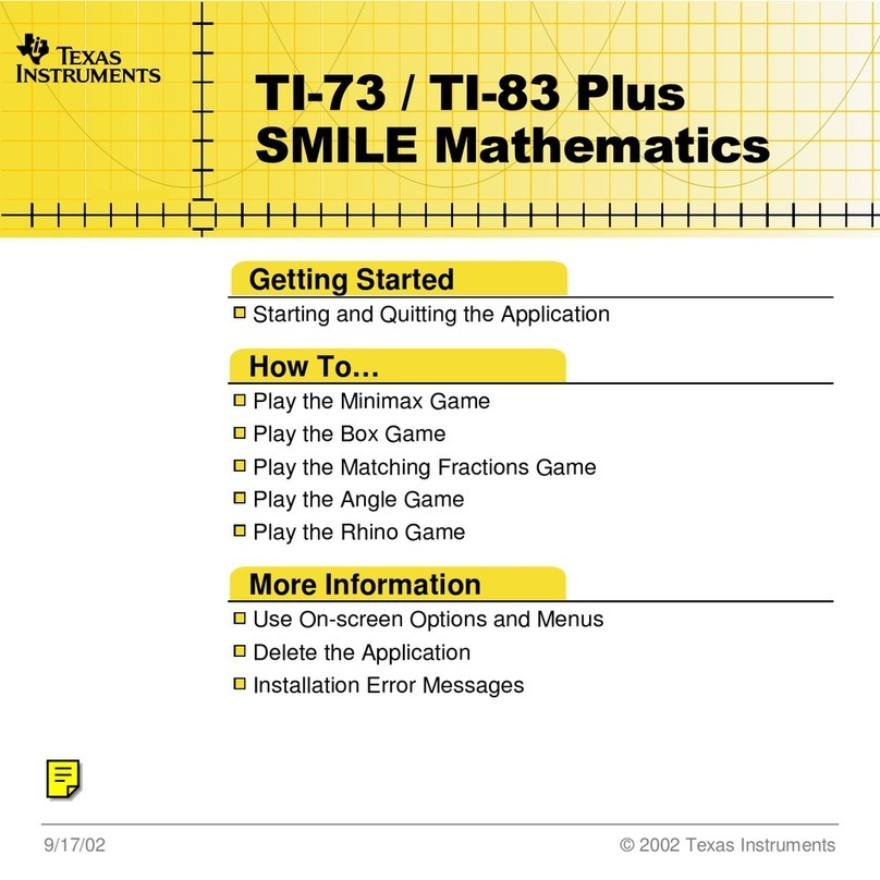 Texas Instruments TI-73 Explorer Manual