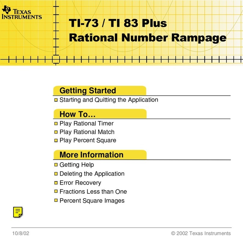 Texas Instruments TI-73 Explorer Manual Texas Instruments TI-73 Explorer Manual