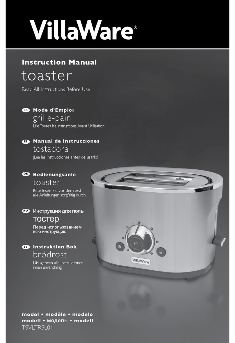 Villaware TSVLTRSL01 instruction manual