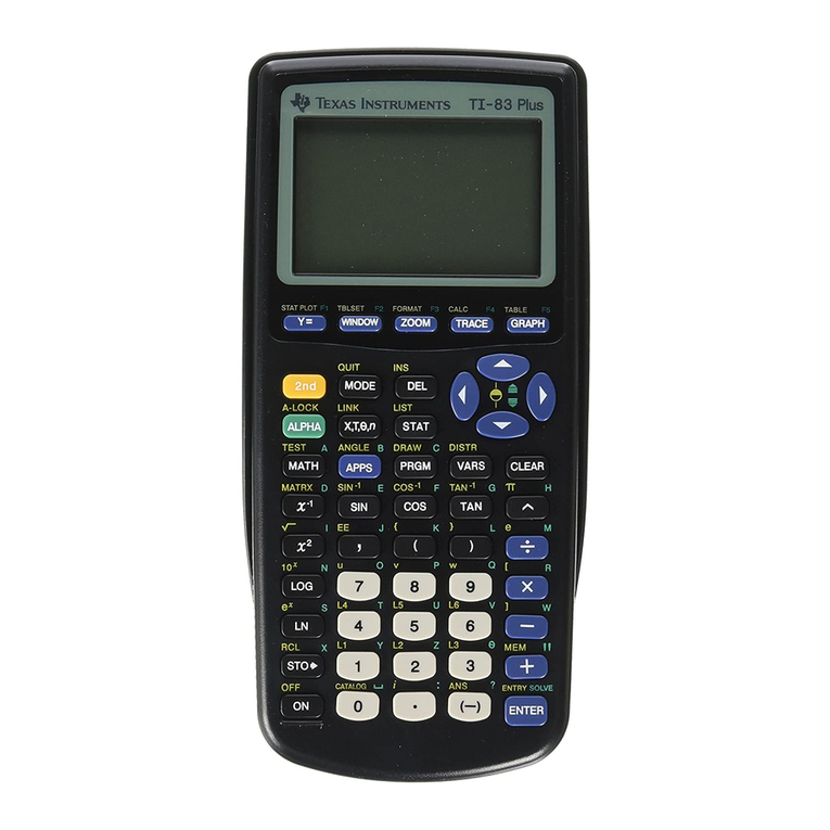 Texas Instruments TI-83 Plus Silver Edition Guide book Texas Instruments TI-83 Plus Silver Edition Guide book