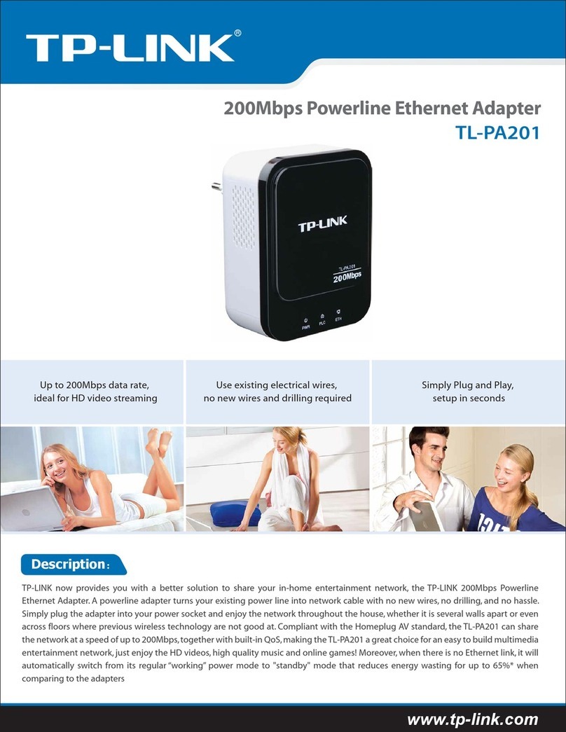 TP-Link TL-PA201 STARTER Specifications