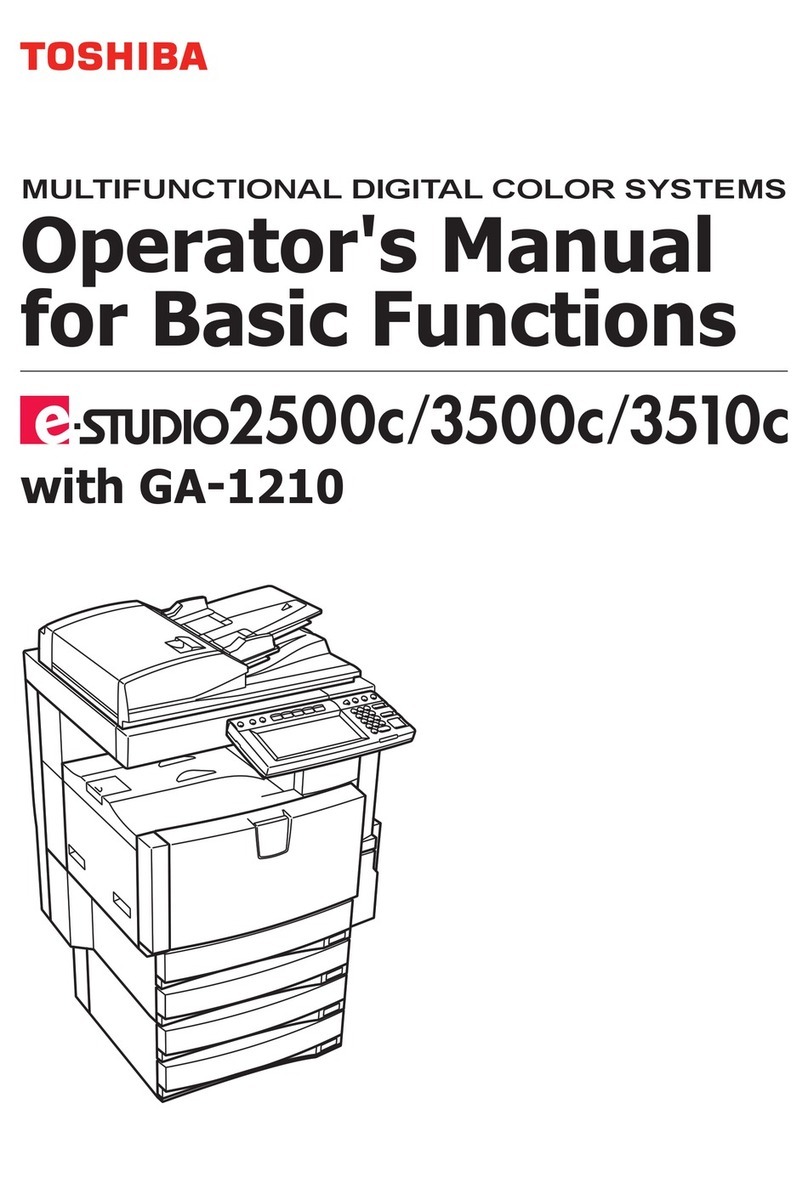 Toshiba e-STUDIO3510c User manual