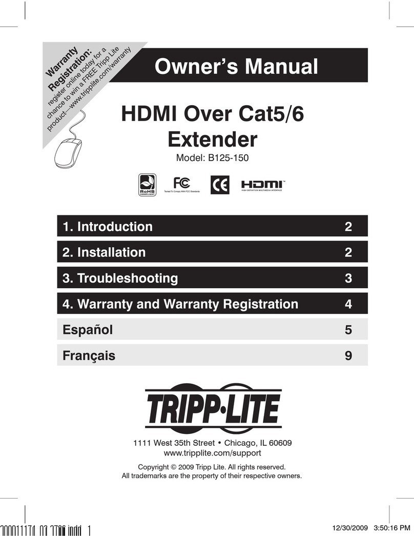 Tripp Lite B125-150 User manual