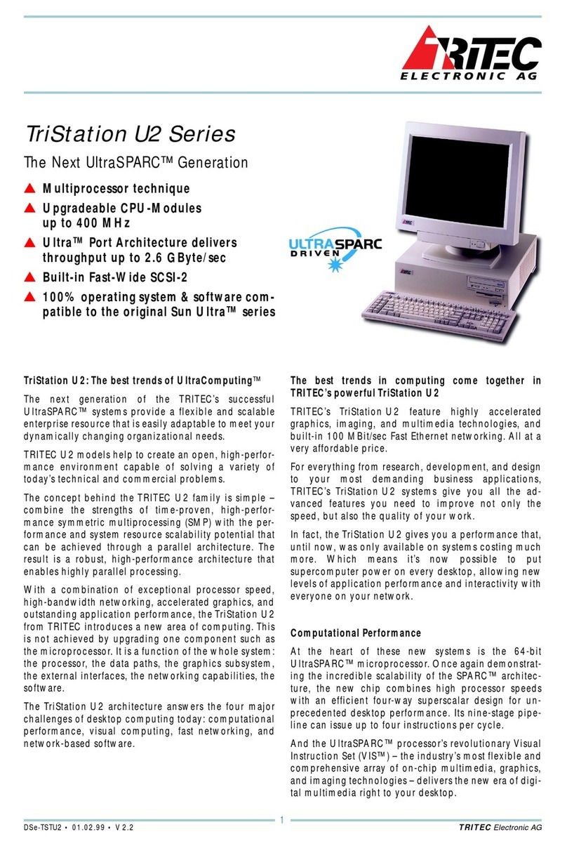 Tritec TriStation U2 Series Installation guide