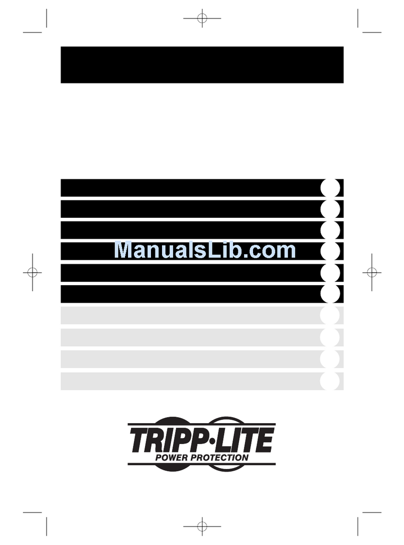 Tripp Lite SmartPro AG-0021 owner's manual