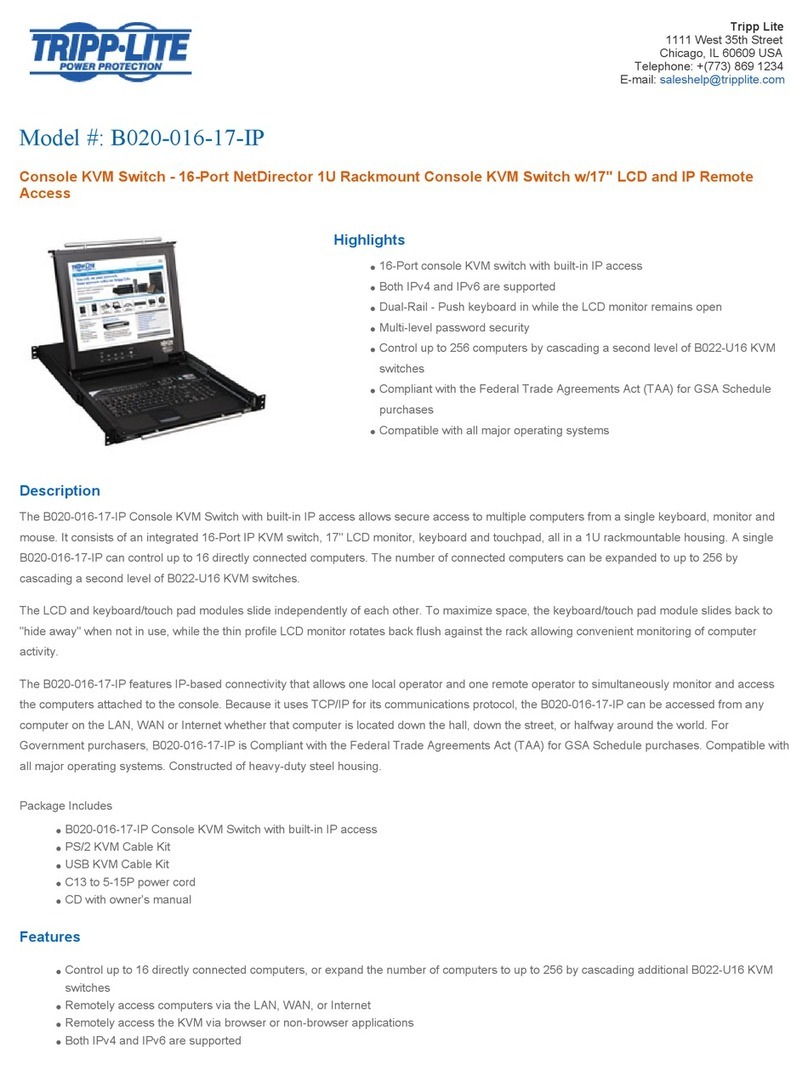 Tripp Lite B020-016-17-IP User manual