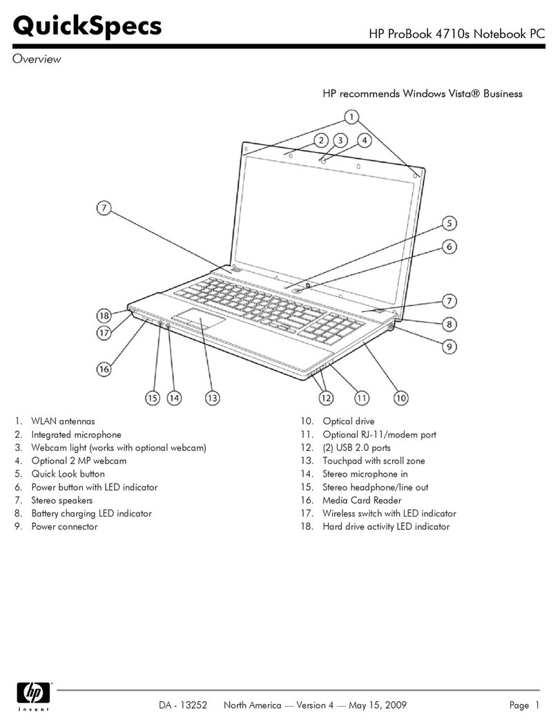 HP 4710s - ProBook - Core 2 Duo 2.53 GHz User manual