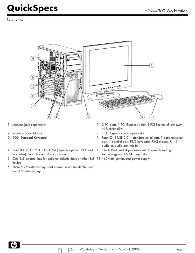 HP Xw4300 - Workstation - 2 GB RAM User instructions HP Xw4300 - Workstation - 2 GB RAM User instructions