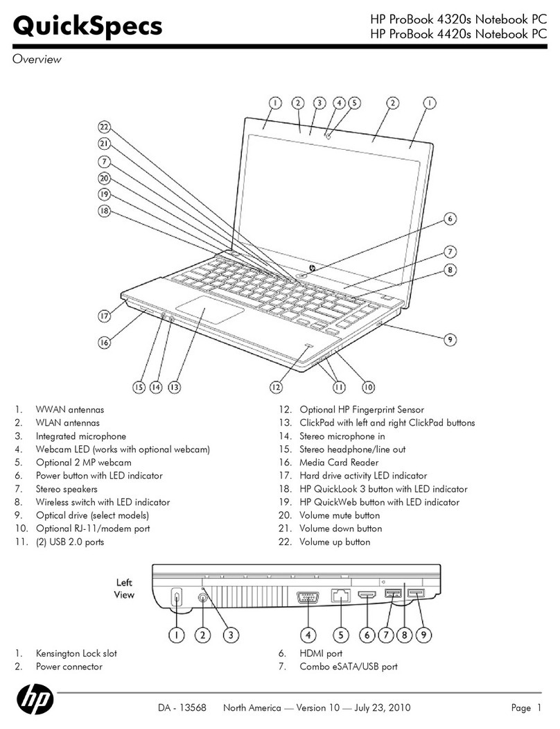 HP ProBook 4320s User manual