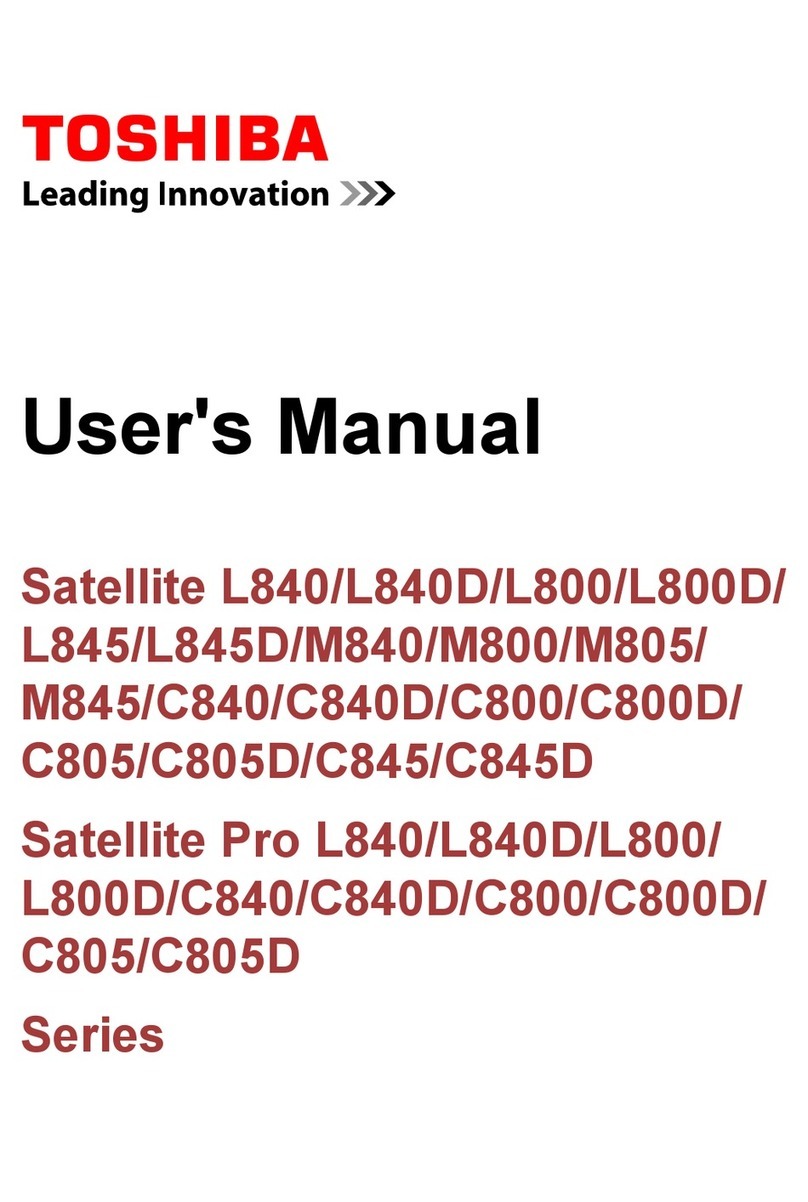Toshiba Satellite C805 User manual