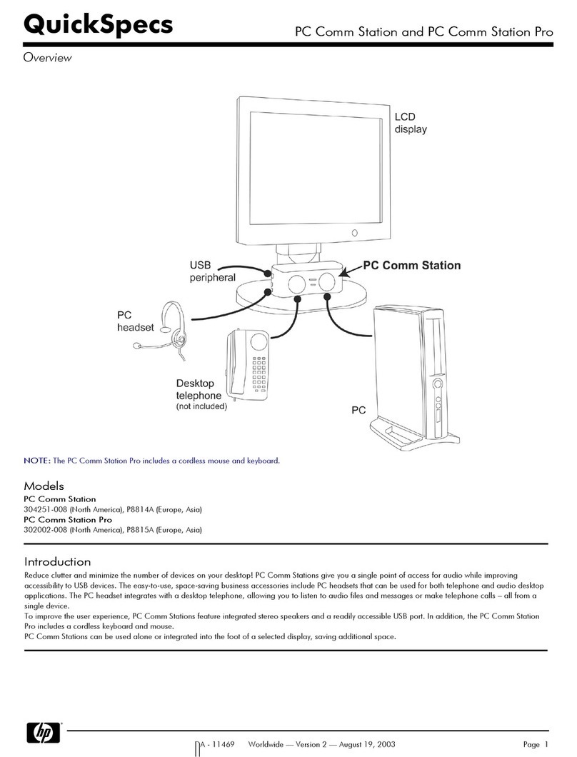 HP Comm Station User manual