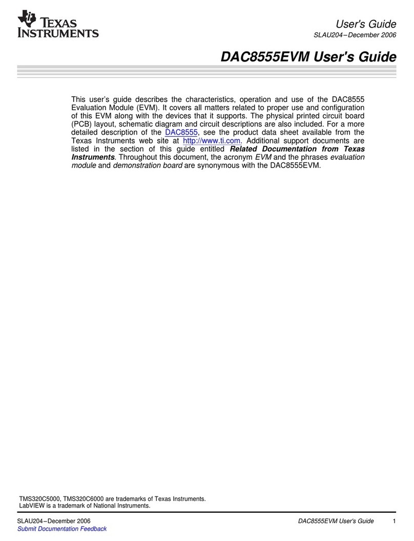 Texas Instruments DAC8555EVM user guide
