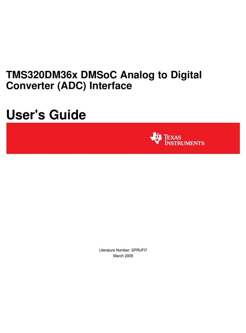 Texas Instruments TMS320DM36X User manual Texas Instruments TMS320DM36X User manual