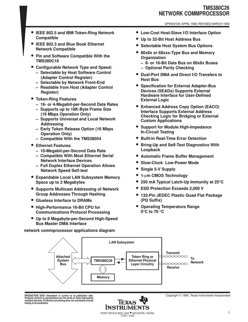 Texas Instruments TMS380C26 user manual