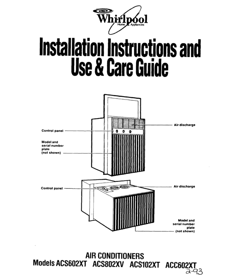 Whirlpool ACSL02XT User manual