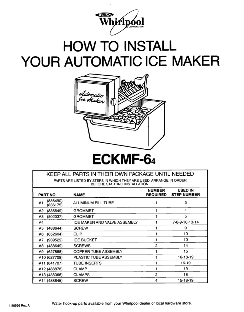 Whirlpool ECKMF-64 User manual