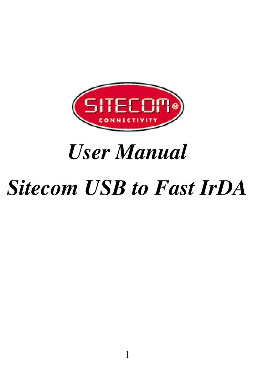 Sitecom USB to Fast IrDA user manual