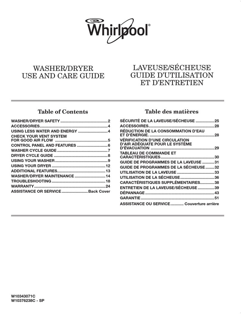 Whirlpool W10376238C - SP User manual