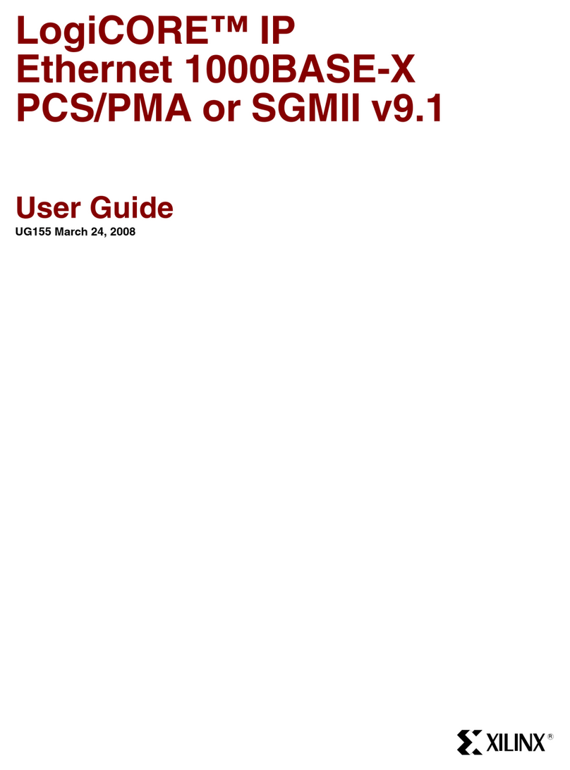 Xilinx LogiCORE 1000BASE-X User manual