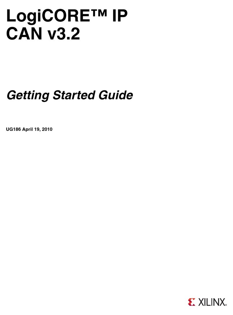 Xilinx LogiCORE IP CAN 3.2 Getting started guide